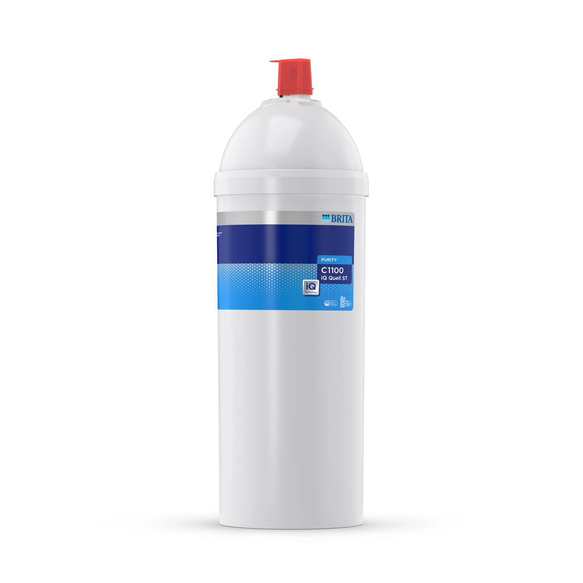 BRITA water filter cartridge PURITY C1100 iQ Quell ST on a white background.