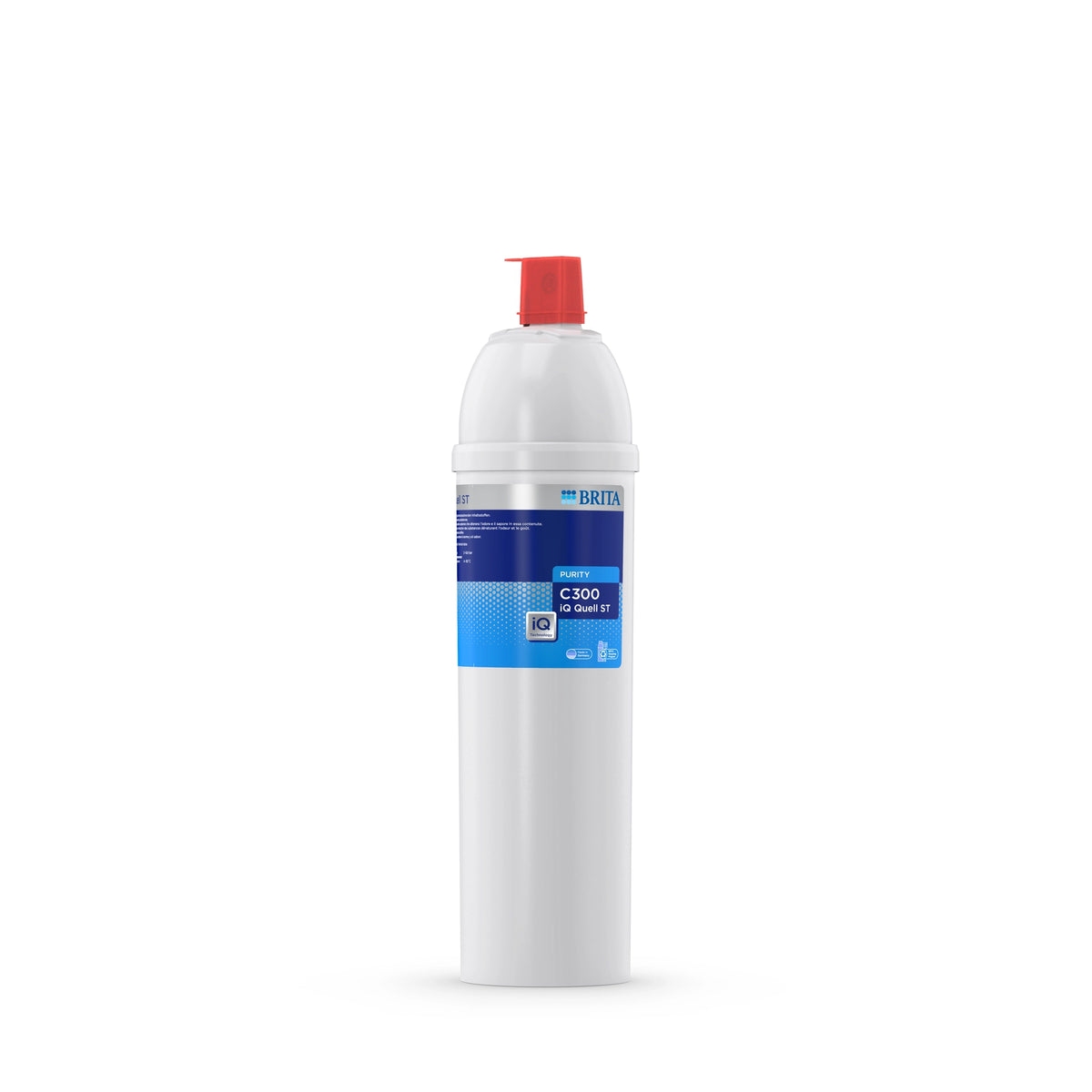 BRITA water filter cartridge PURITY C300 iQ Quell ST on a white background.